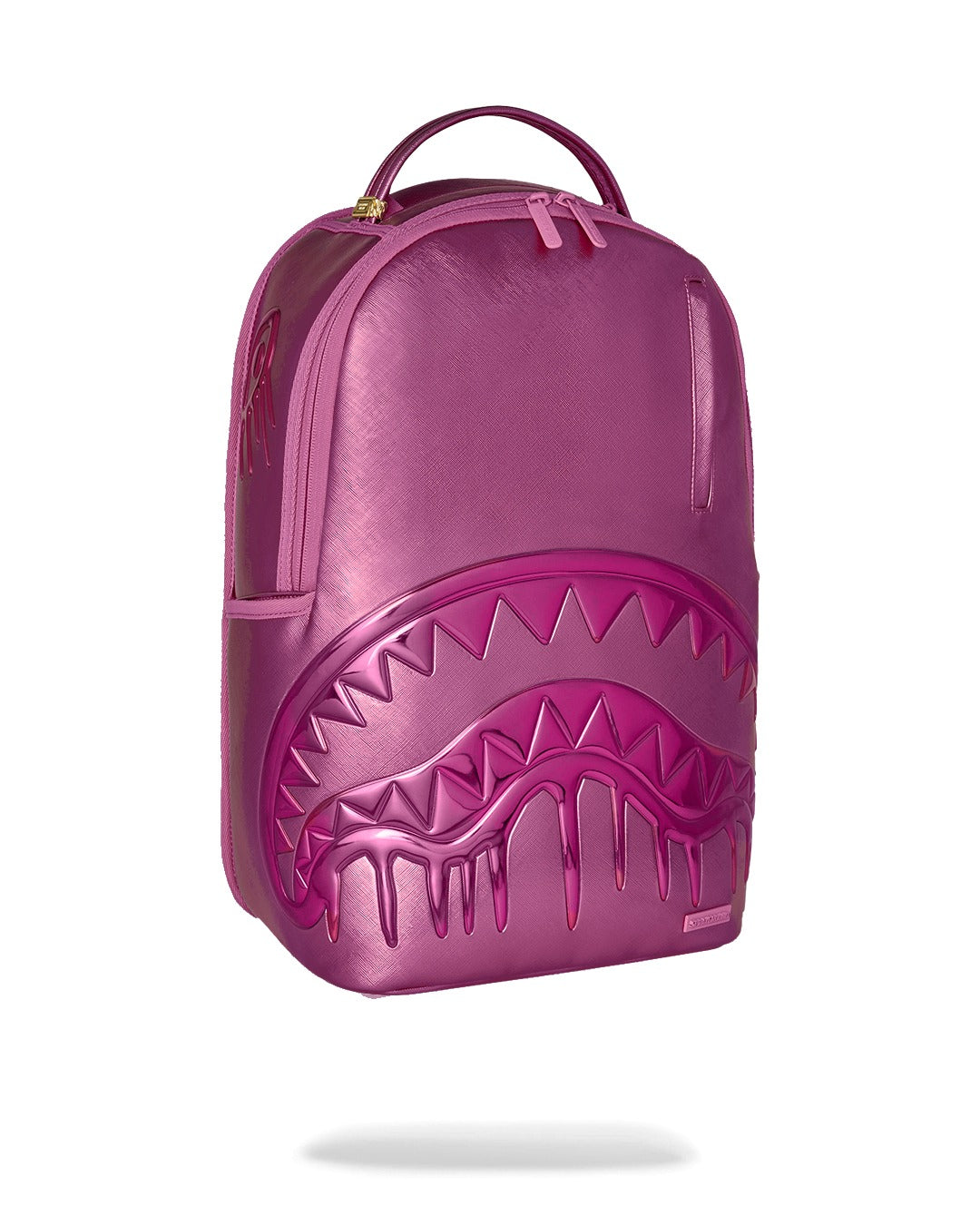 METALLIC PINK METALLIC DRIP BACKPACK