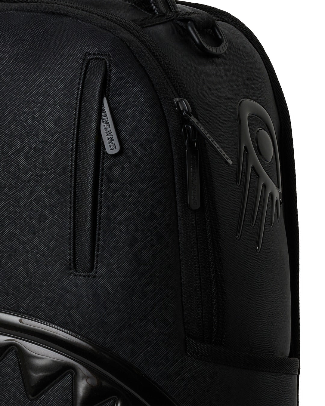 BLACKED OUT METALLIC DRIP BACKPACK