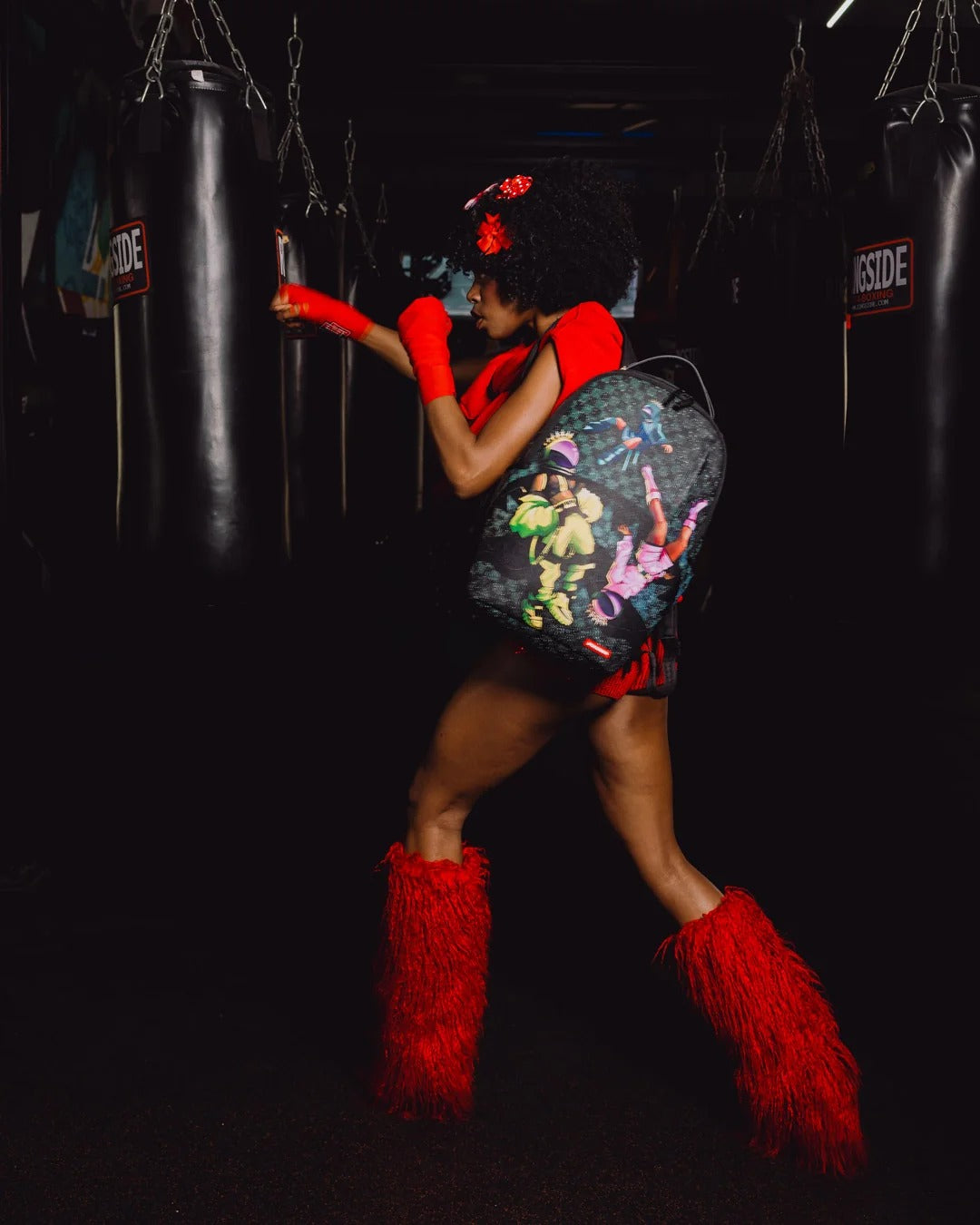 GAL-AXIES FLOATY FIT CHECK BACKPACK