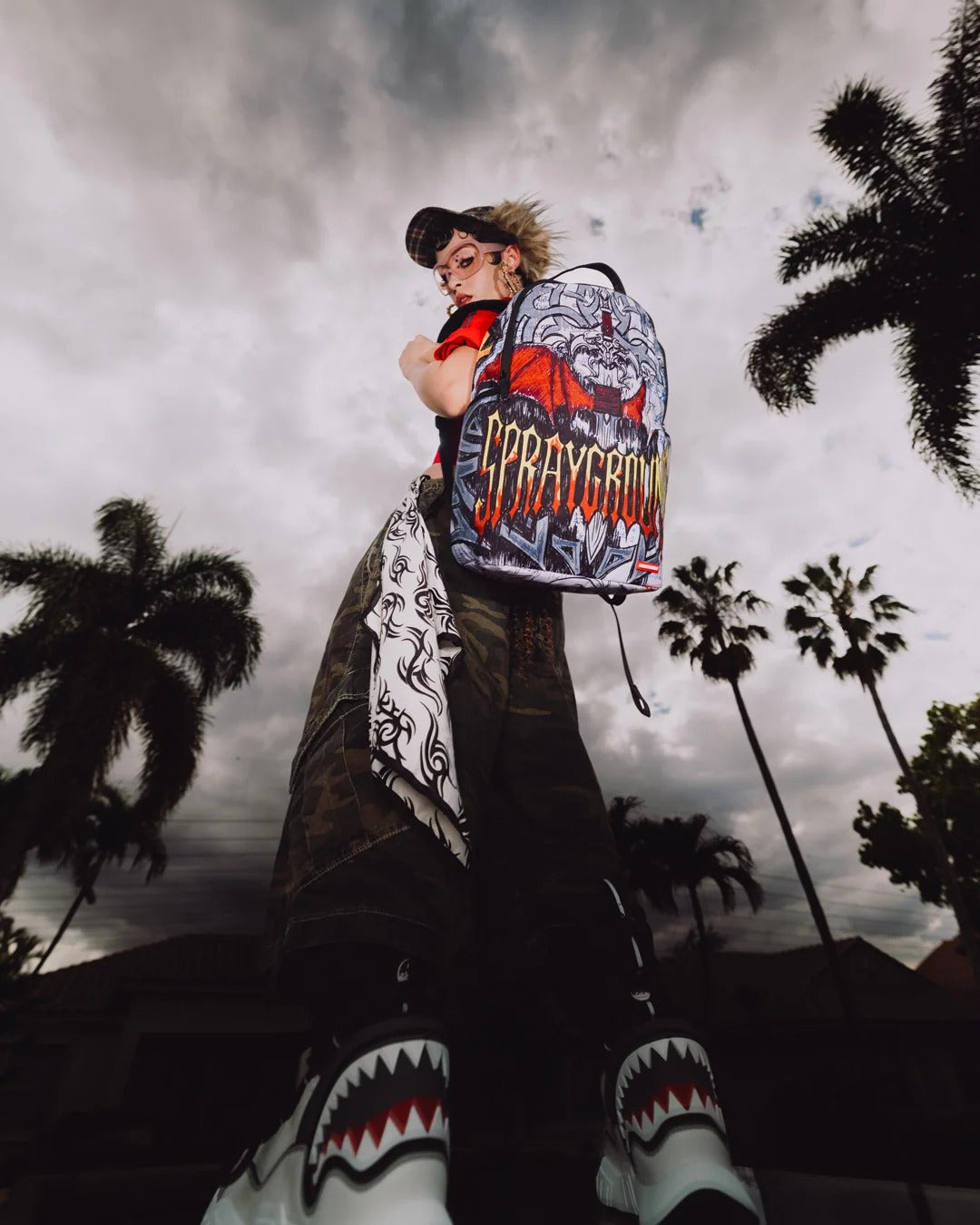 SPRAYGROUND METAL LOGO DOODLE BACKPACK