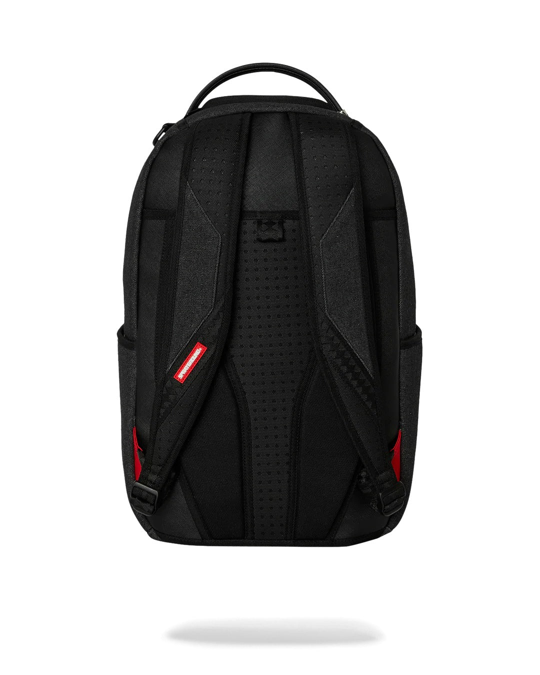 BLACK DENIM TEAR SHARK BACKPACK