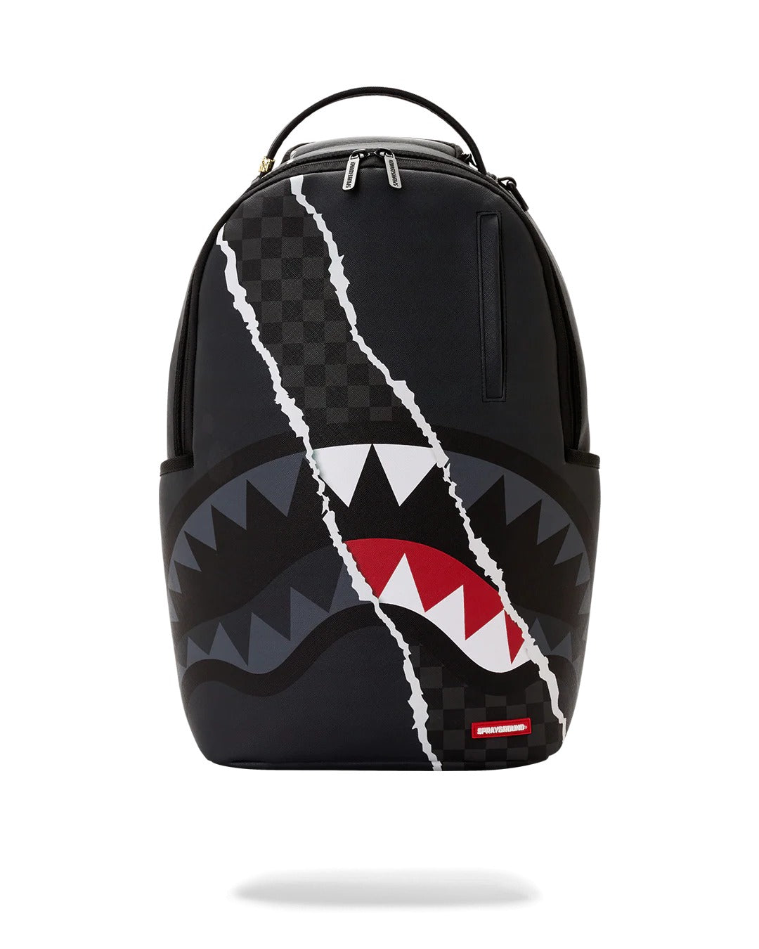 CENTER RIP REVEALING GRAY CHECK BACKPACK