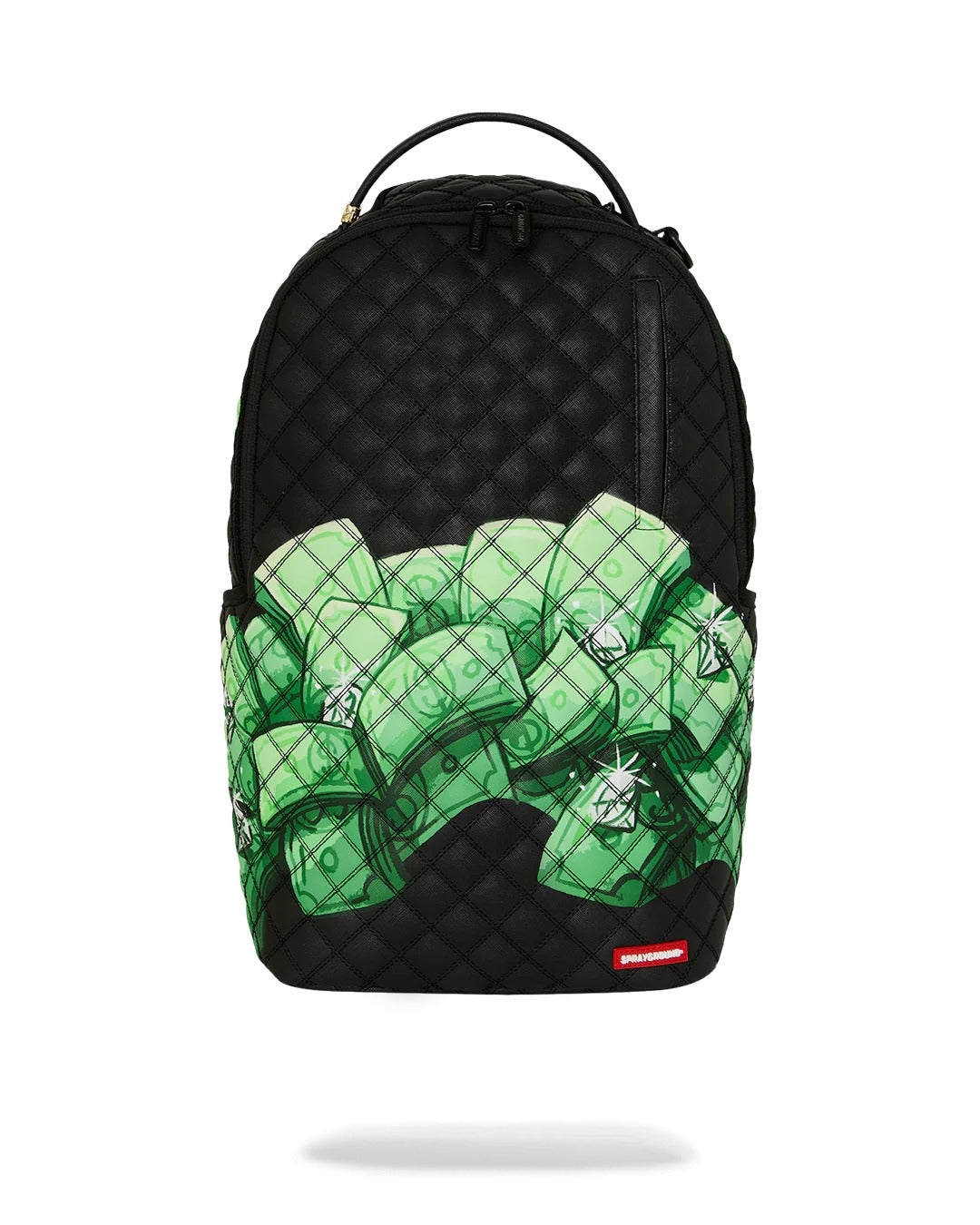 PAINTED QUILT MONEY BACKPACK