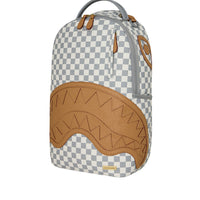 EMBOSSED CREAM CHECK BACKPACK