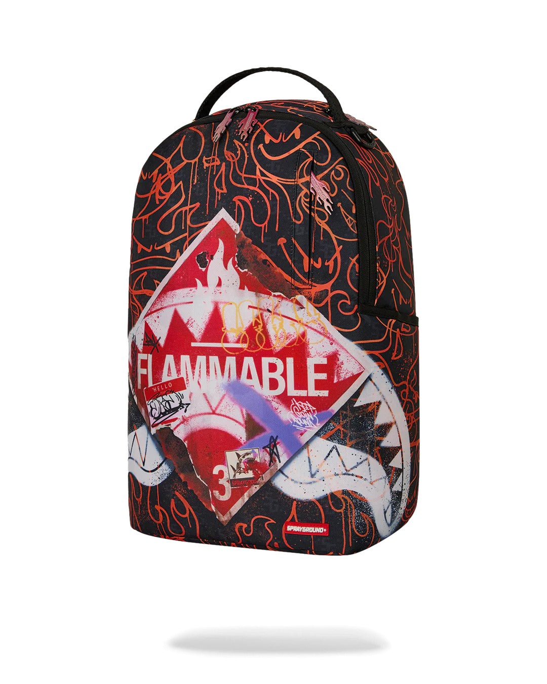 FLAMMABLE SIGN BACKPACK