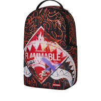 FLAMMABLE SIGN BACKPACK