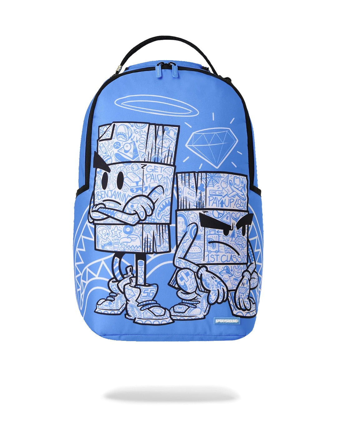 MONEY BOYS COLOR BLOCK DOODLE BACKPACK