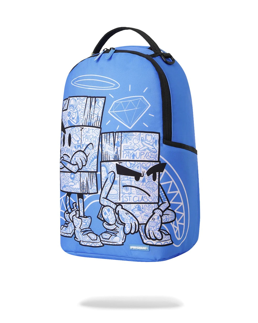 MONEY BOYS COLOR BLOCK DOODLE BACKPACK