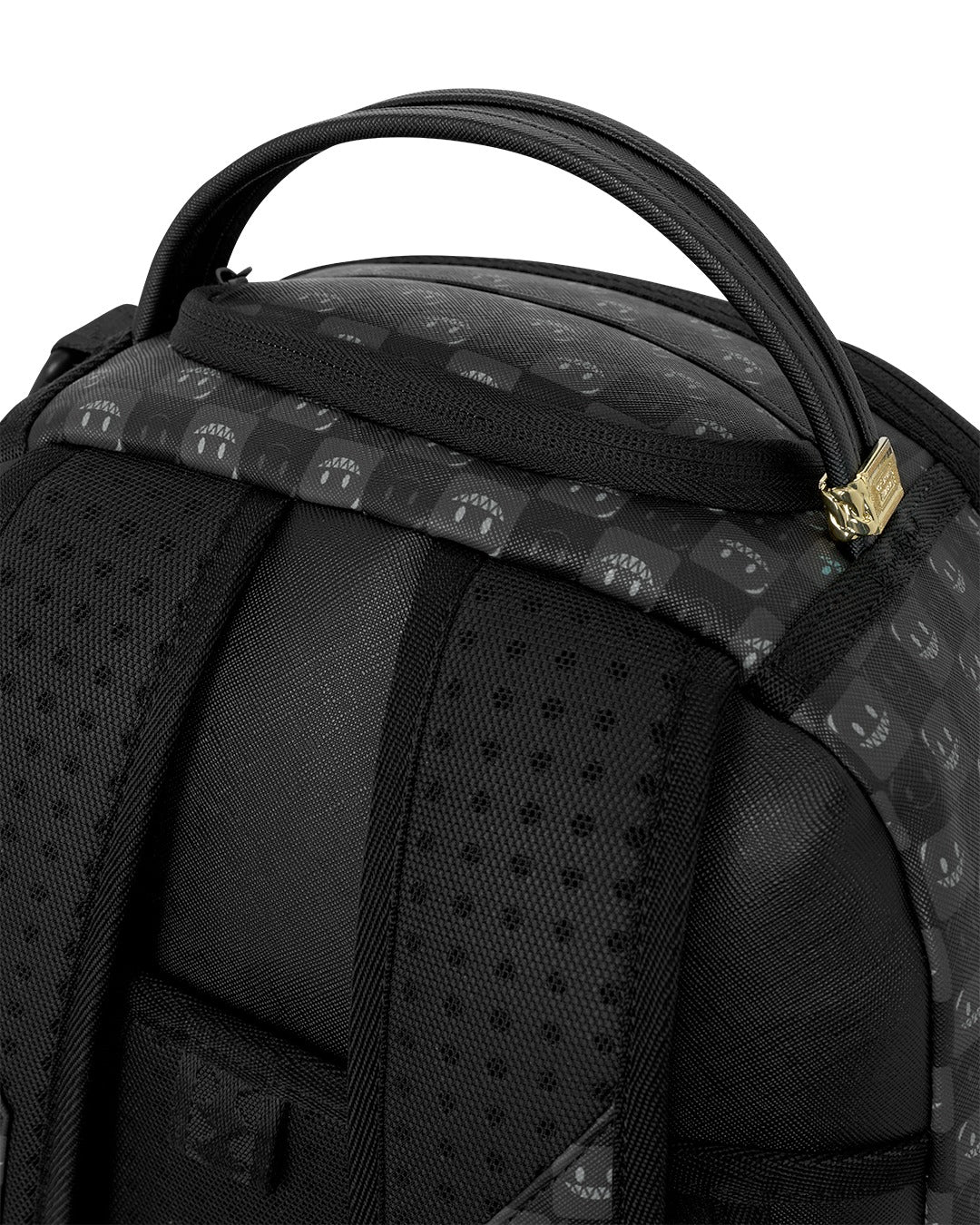 SHARKS IN PARIS WTF BUBBLY BLACK CHECK BACKPACK