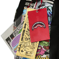 PUNK STICKER SHARK BACKPACK