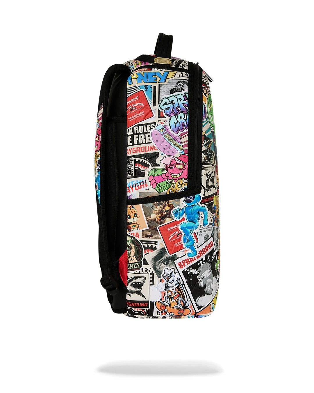 PUNK STICKER SHARK BACKPACK