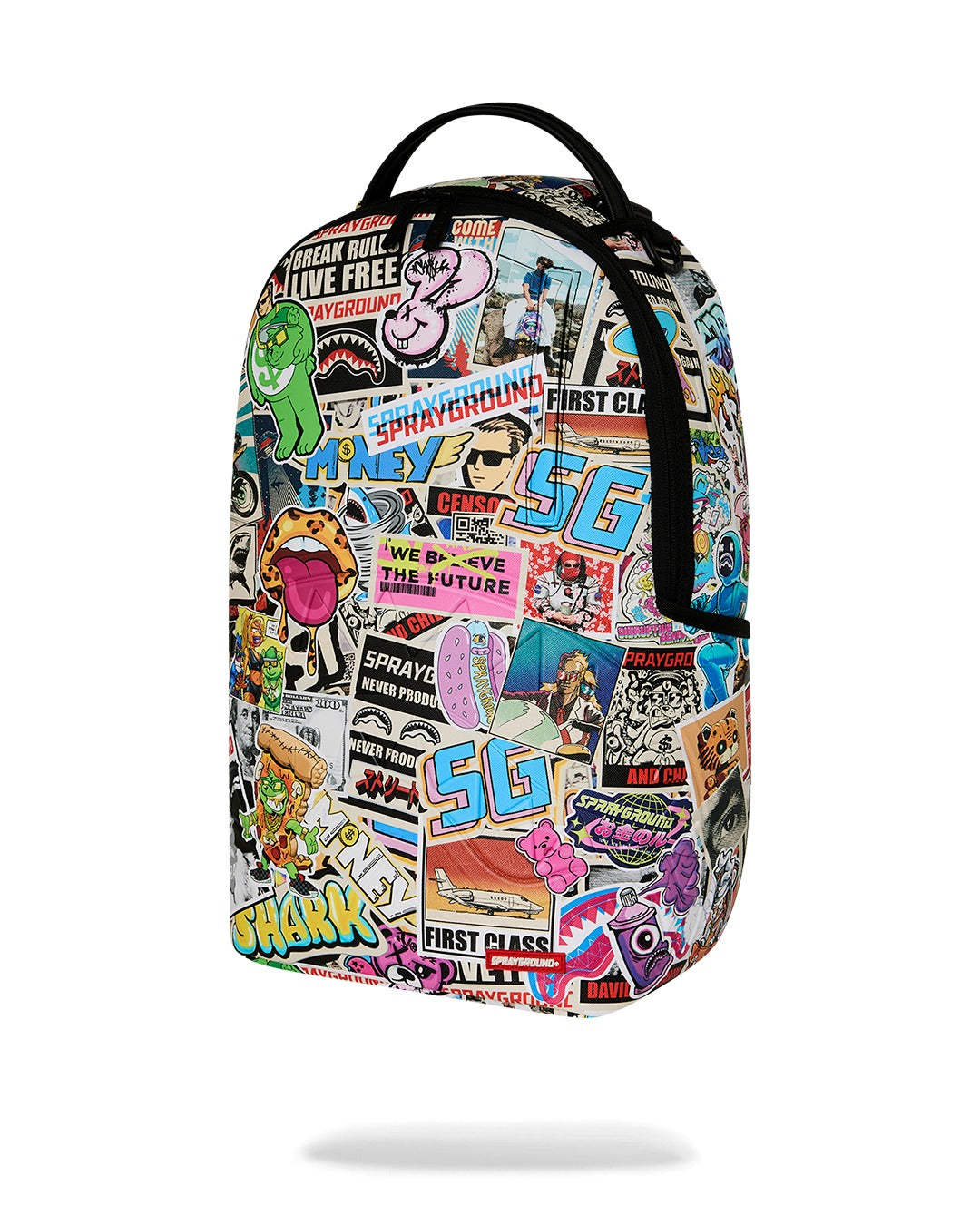 PUNK STICKER SHARK BACKPACK