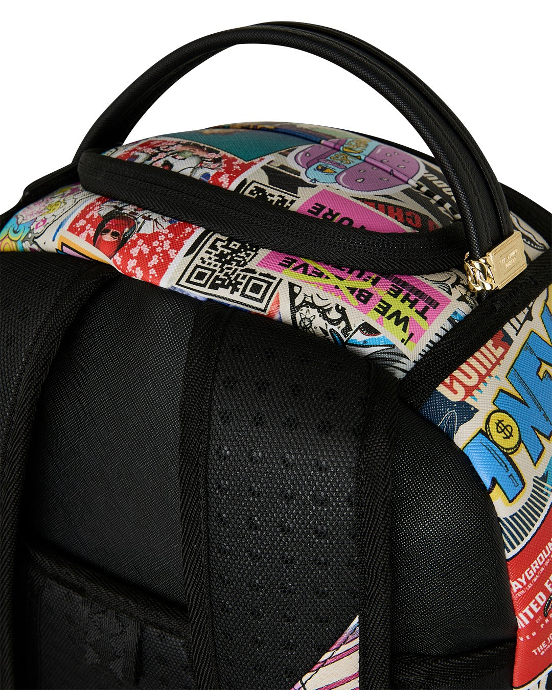 PUNK STICKER SHARK BACKPACK