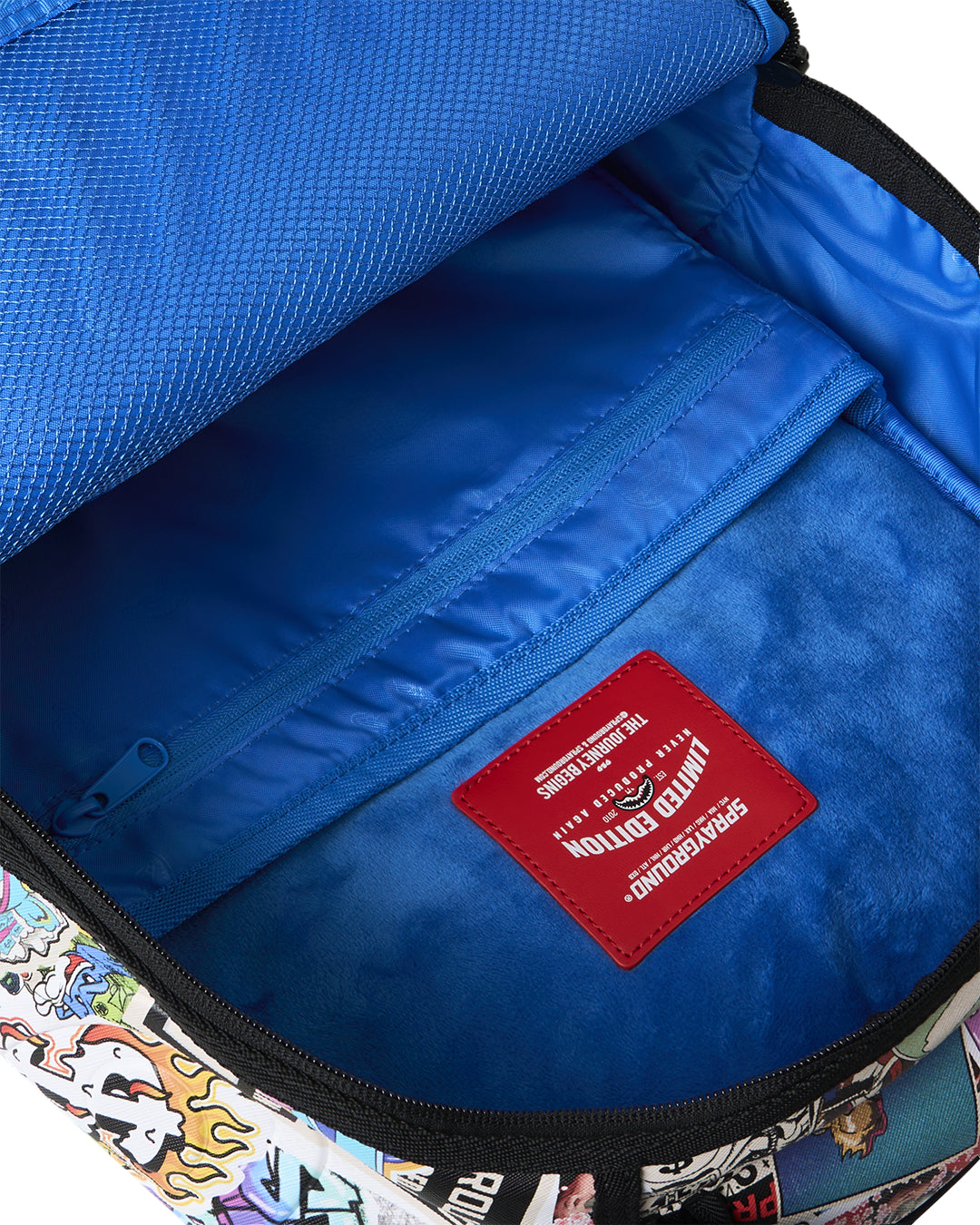 PUNK STICKER SHARK BACKPACK