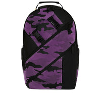 PURPLE FLOCKED CAMO BACKPACK