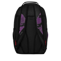 PURPLE FLOCKED CAMO BACKPACK