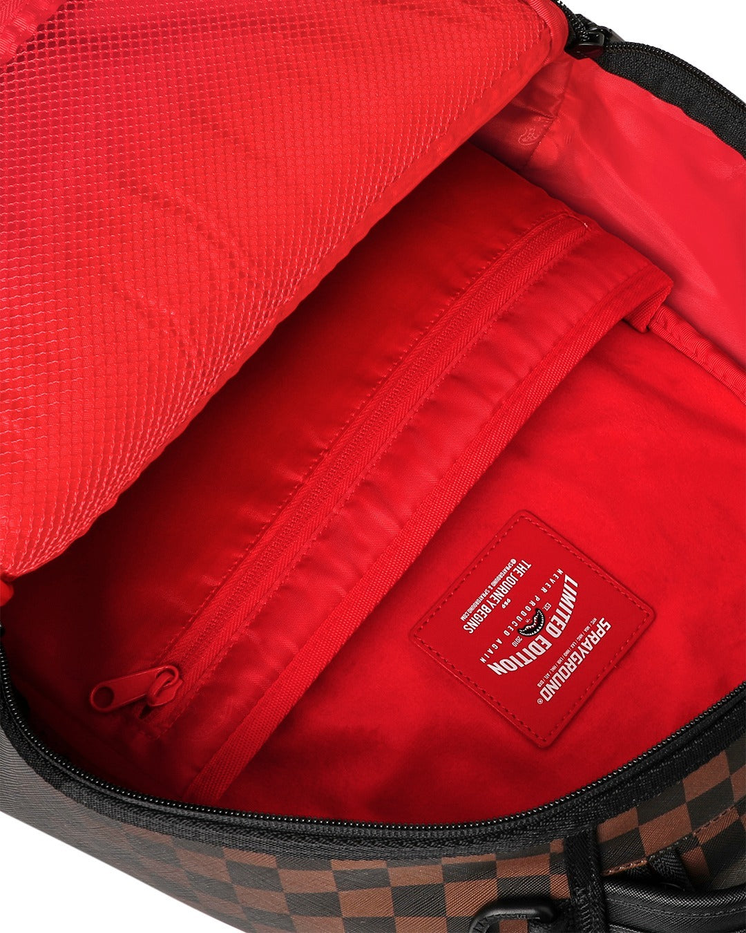 BROWN CHECK GHOST DRIP BACKPACK