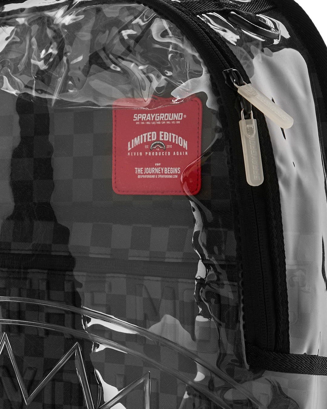 HIDDEN MESSAGE CLEAR BACKPACK