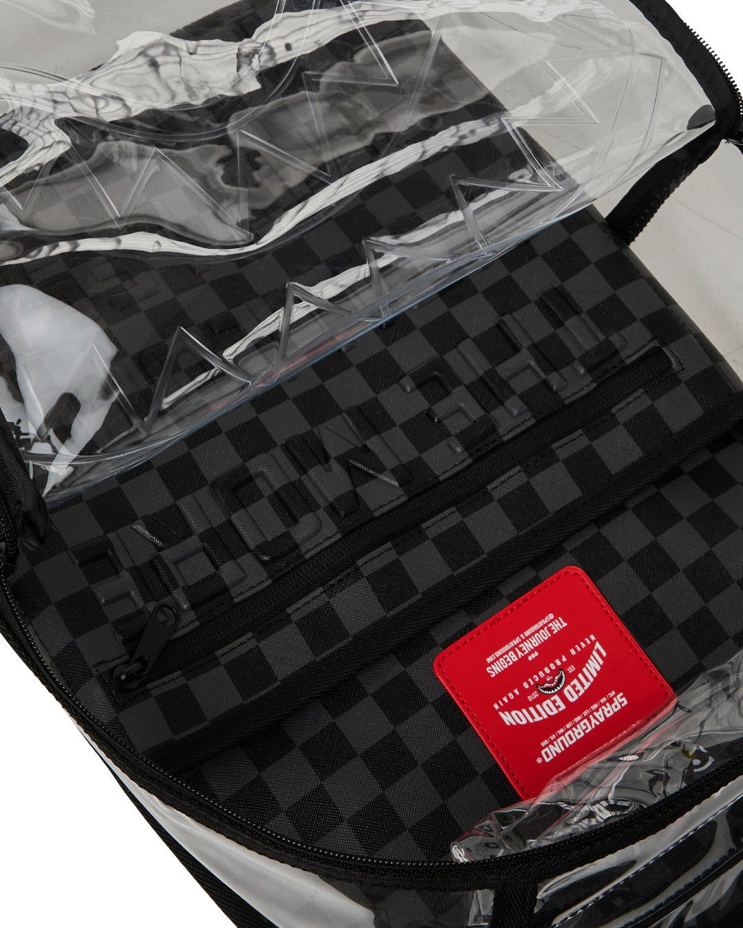 HIDDEN MESSAGE CLEAR BACKPACK