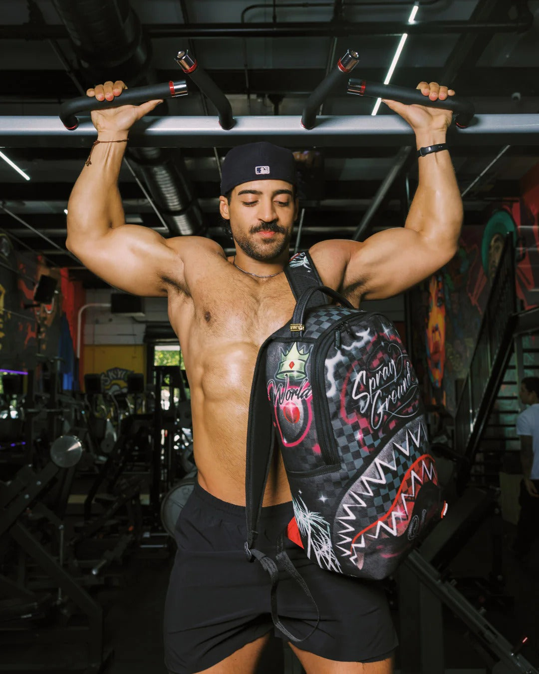 AIRBRUSHED SHARK BACKPACK
