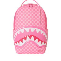 PINK NEW CHECK FACES BACKPACK