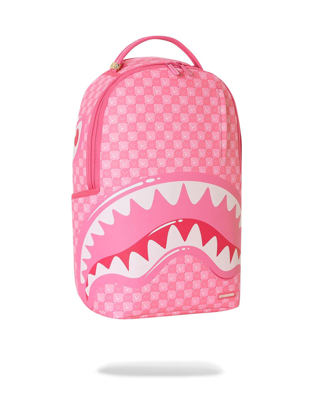 PINK NEW CHECK FACES BACKPACK