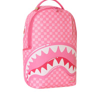 PINK NEW CHECK FACES BACKPACK