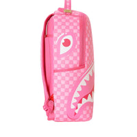 PINK NEW CHECK FACES BACKPACK