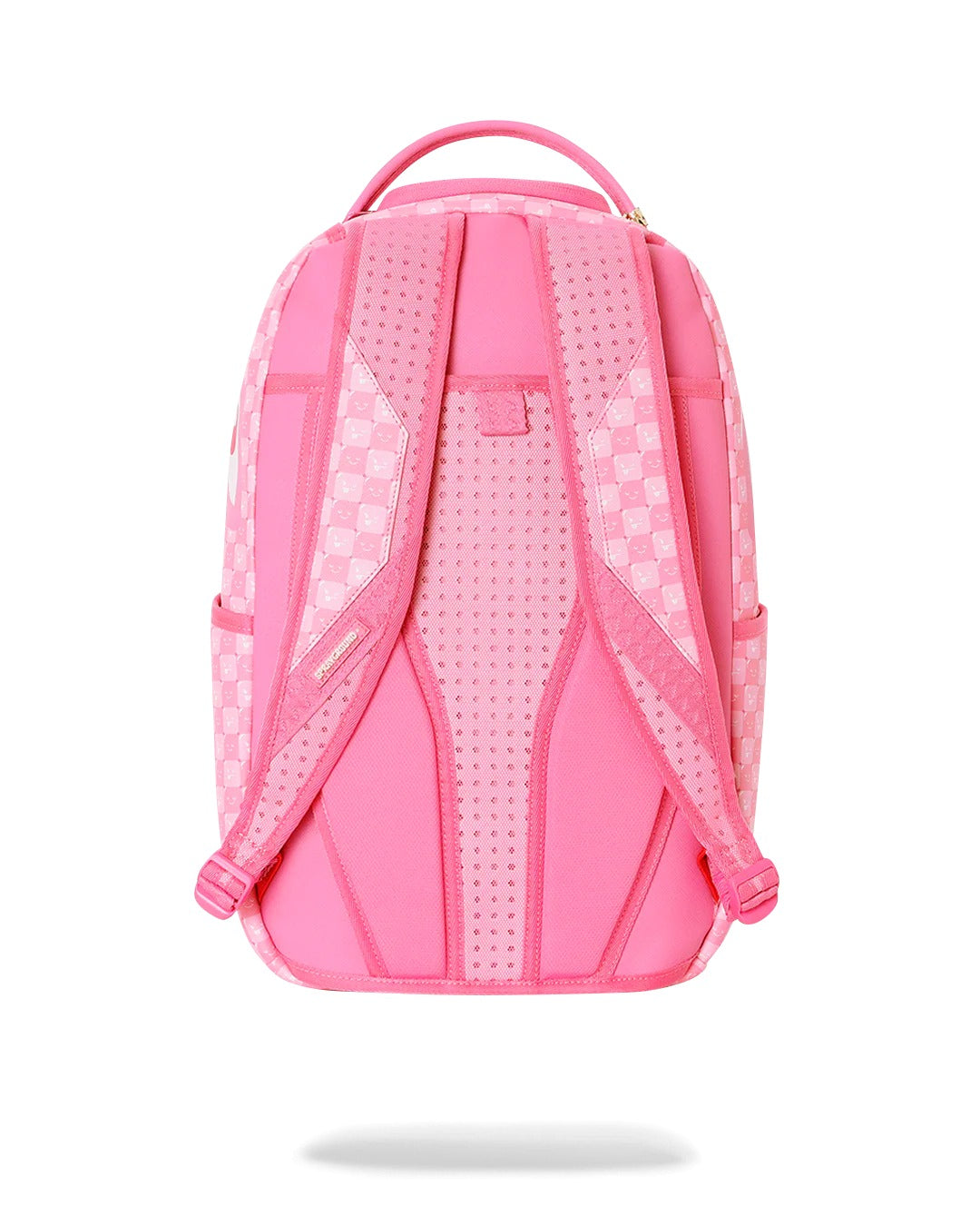 PINK NEW CHECK FACES BACKPACK