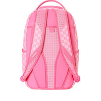 PINK NEW CHECK FACES BACKPACK