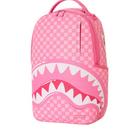 PINK NEW CHECK FACES BACKPACK