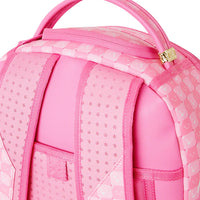PINK NEW CHECK FACES BACKPACK