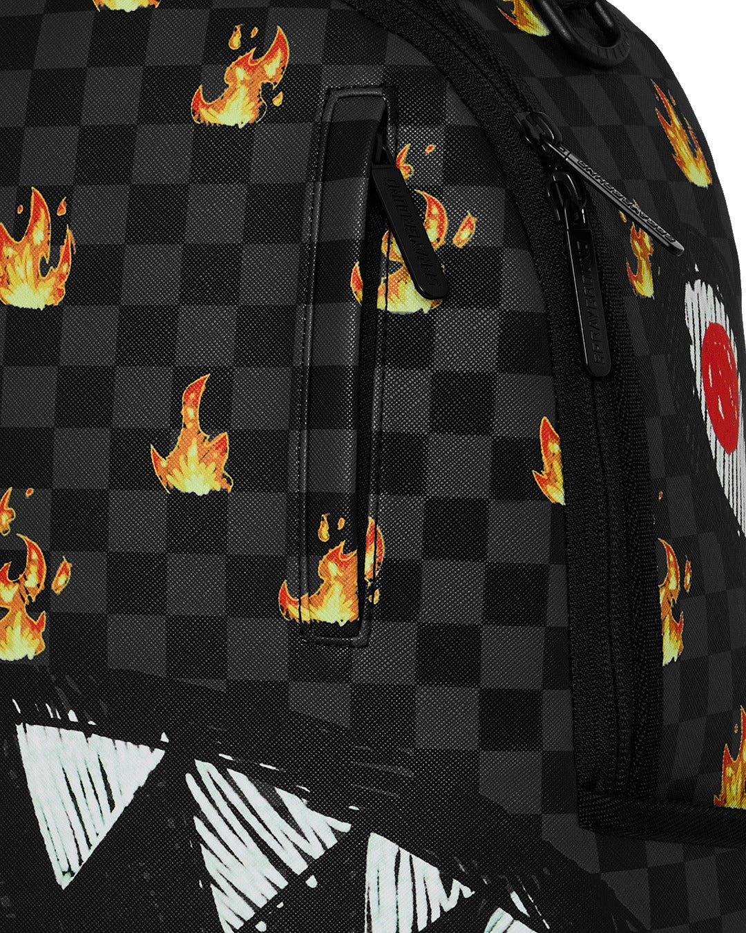 SCRIBBLE FIRE CHECK BACKPACK