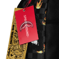 SCRIBBLE FIRE CHECK BACKPACK