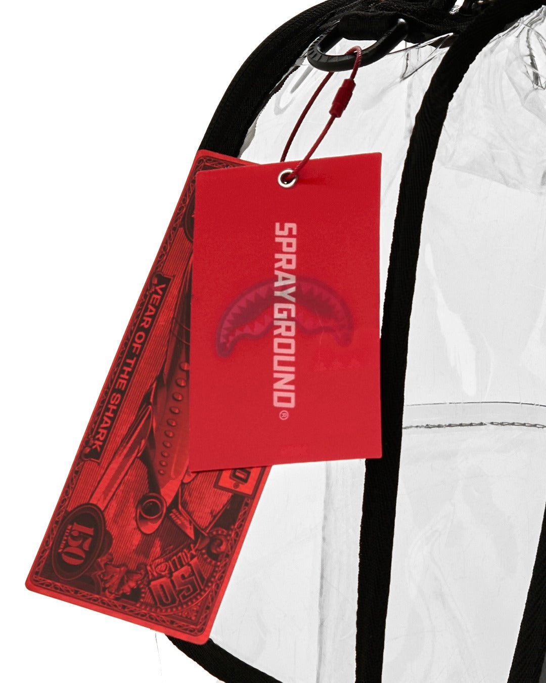 EMBOSSED GRAFF FULLY CLEAR BACKPACK