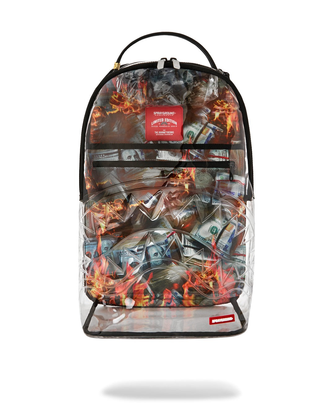 FULL OF CASH CLEAR BACKPACK