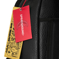 SLEEK BLACK EMBLEM BACKPACK