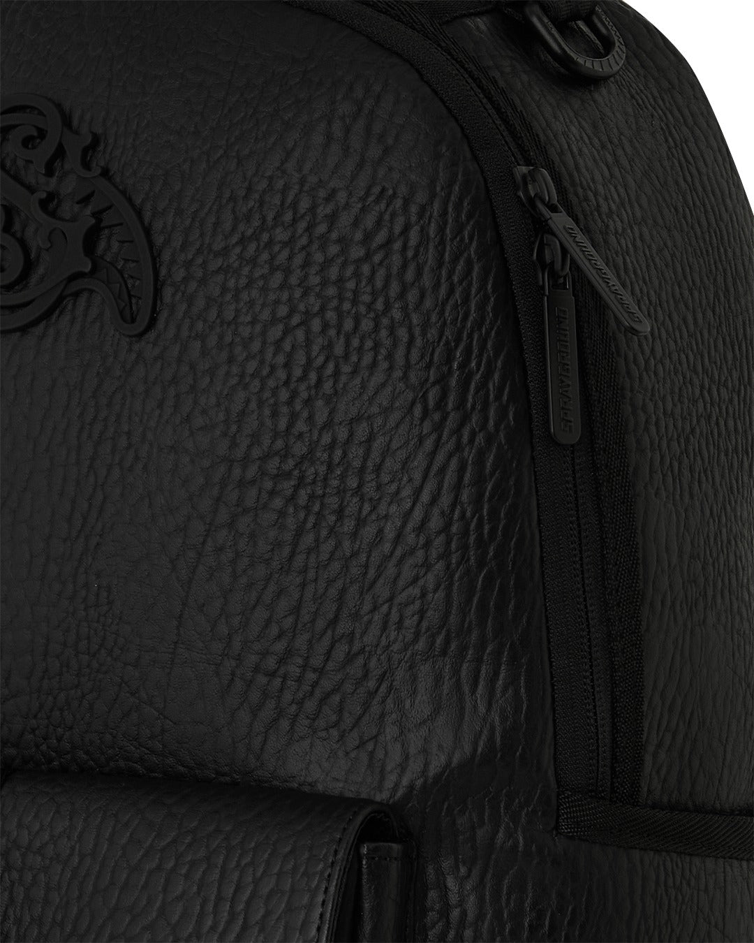 SLEEK BLACK EMBLEM BACKPACK