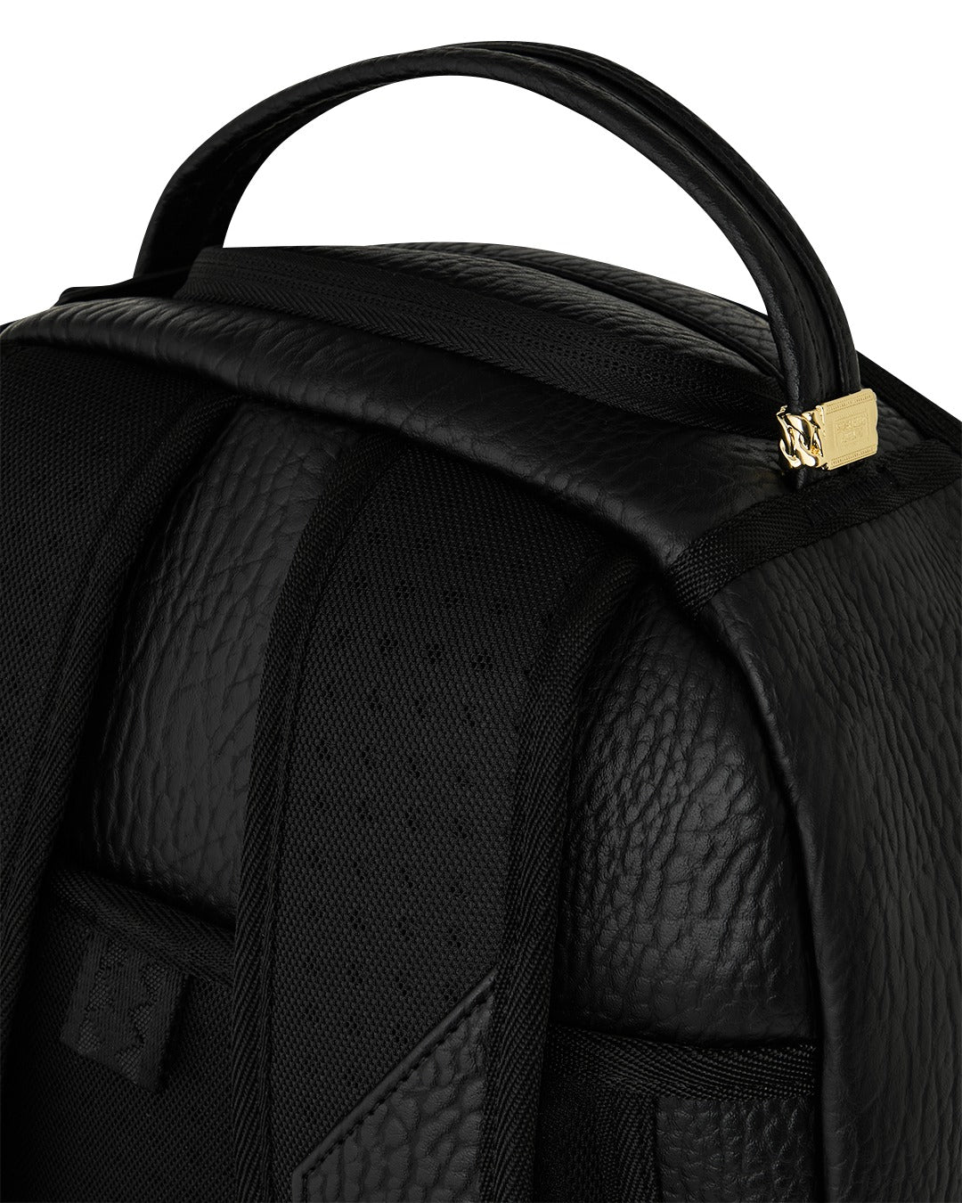 SLEEK BLACK EMBLEM BACKPACK