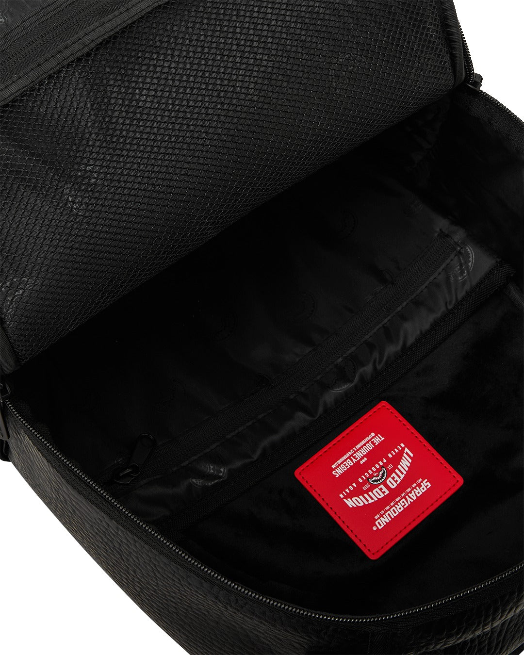 SLEEK BLACK EMBLEM BACKPACK