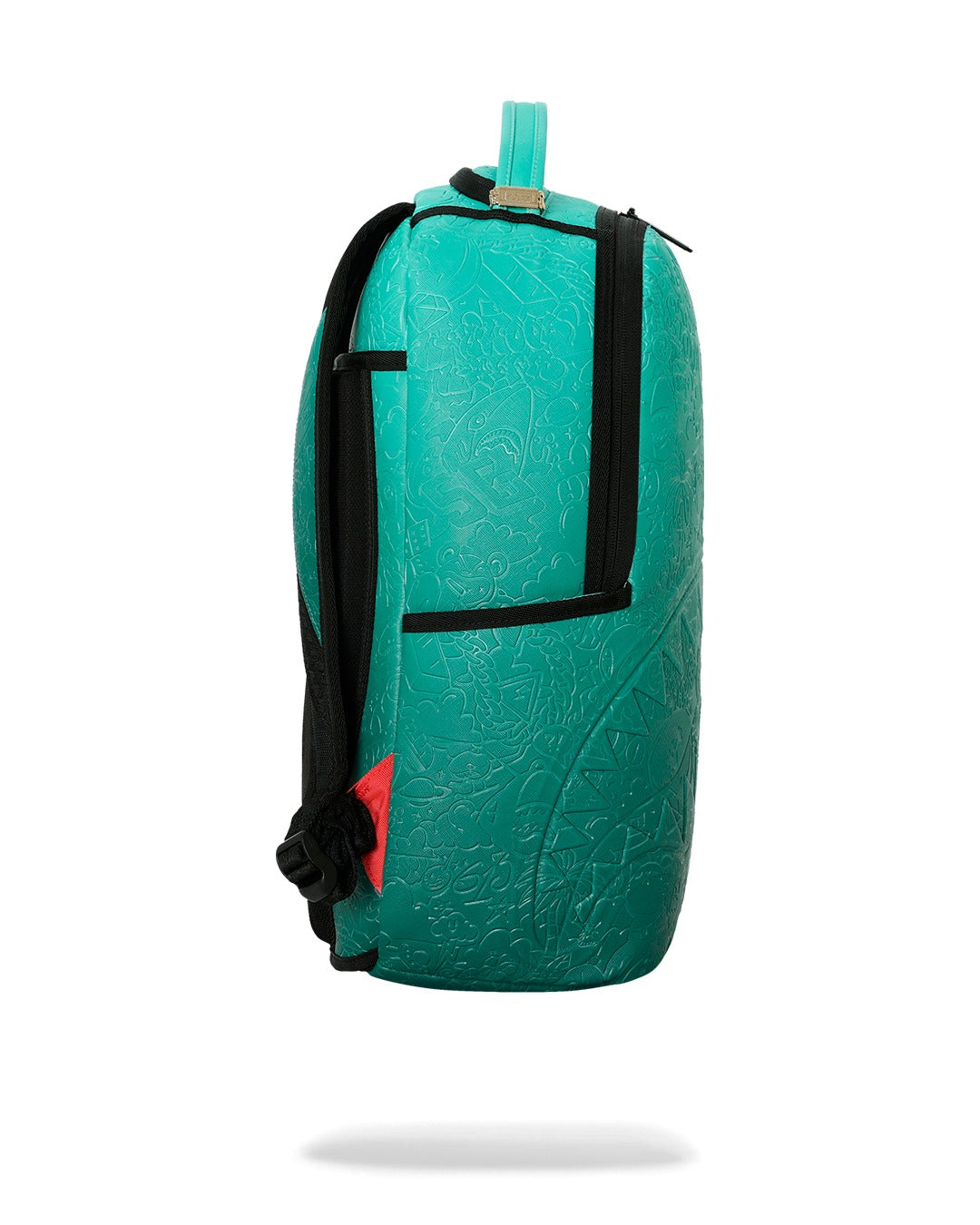 TURQUOISE DOODLE EMBOSS BACKPACK
