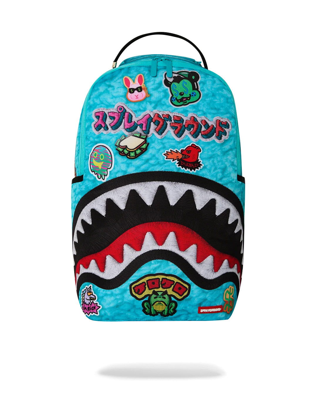 EMBELLISHED FLEECE MONSTER BACKPACK