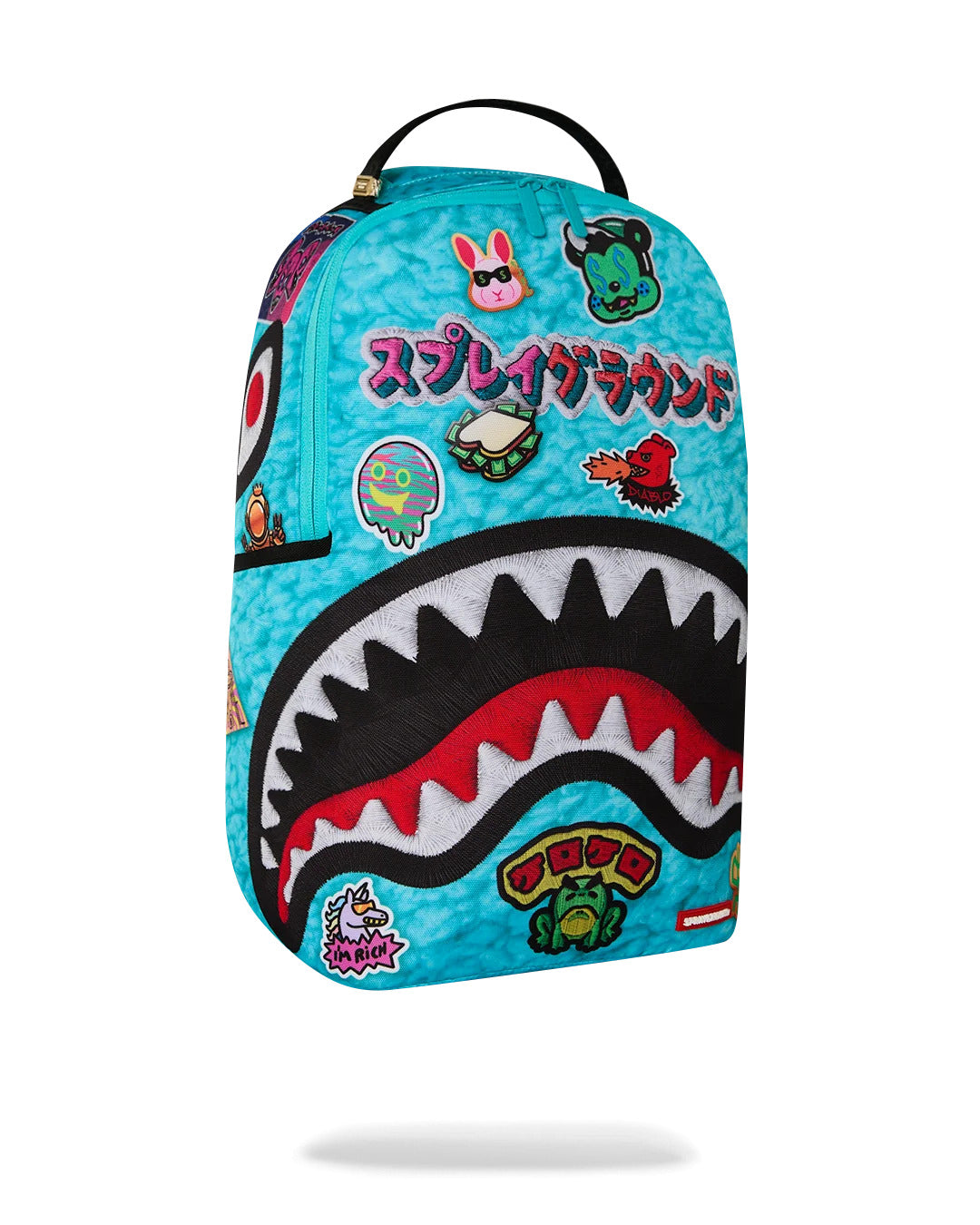EMBELLISHED FLEECE MONSTER BACKPACK