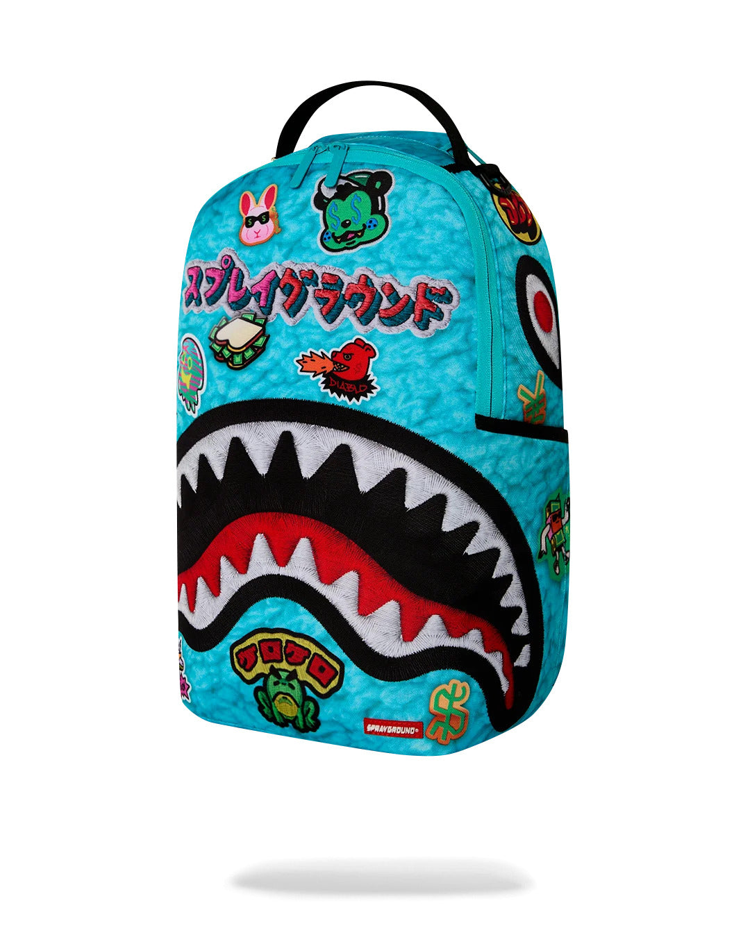 EMBELLISHED FLEECE MONSTER BACKPACK