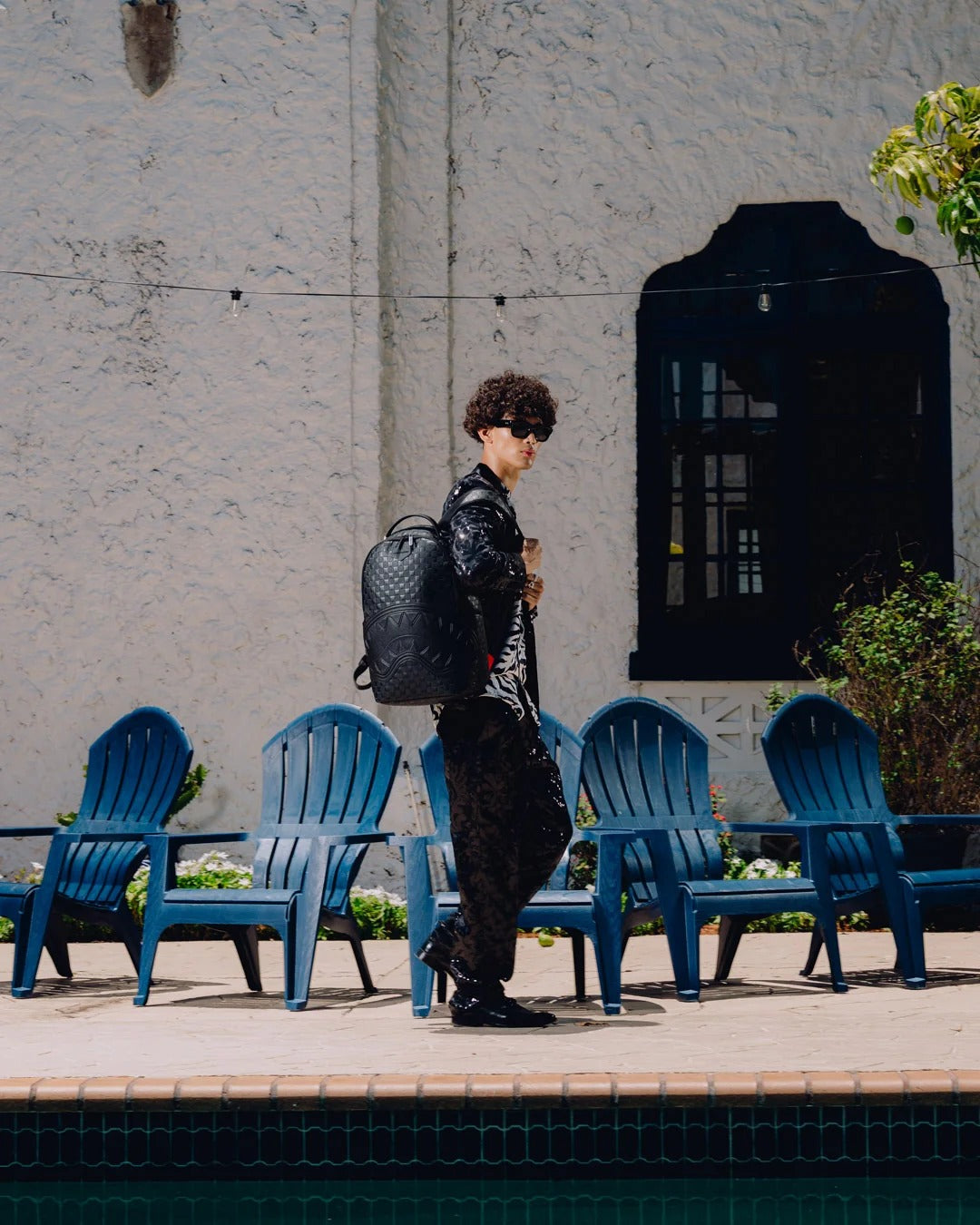 RAISED CHECK BACKPACK