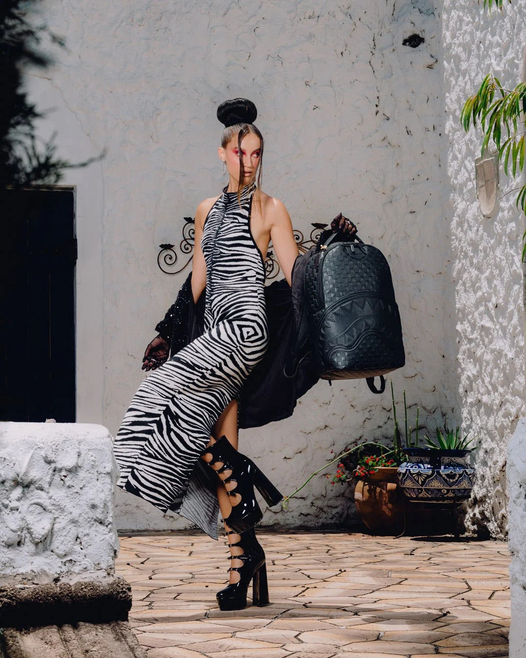 RAISED CHECK BACKPACK