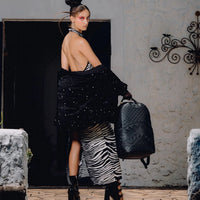 RAISED CHECK BACKPACK