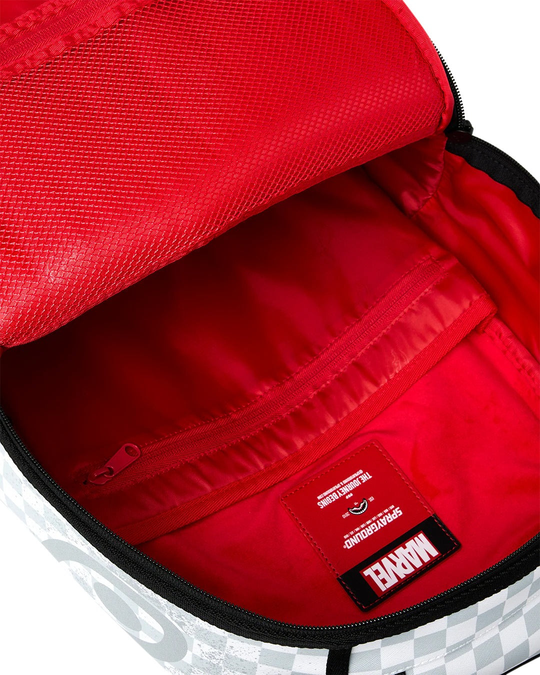 MARVEL  WAKANDA FOREVER WHITE CHECK BACKPACK