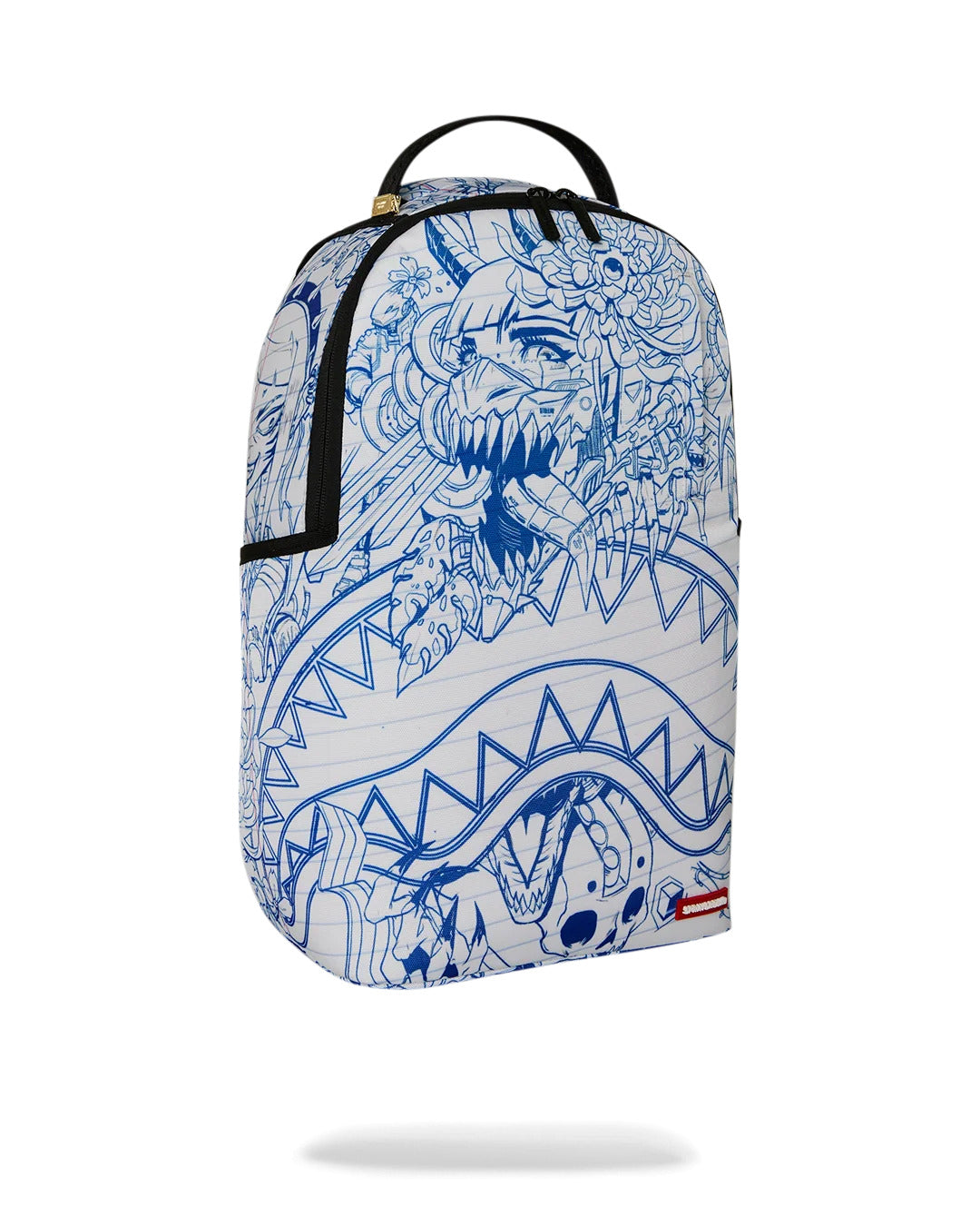 BLUE INK DOODLE BACKPACK
