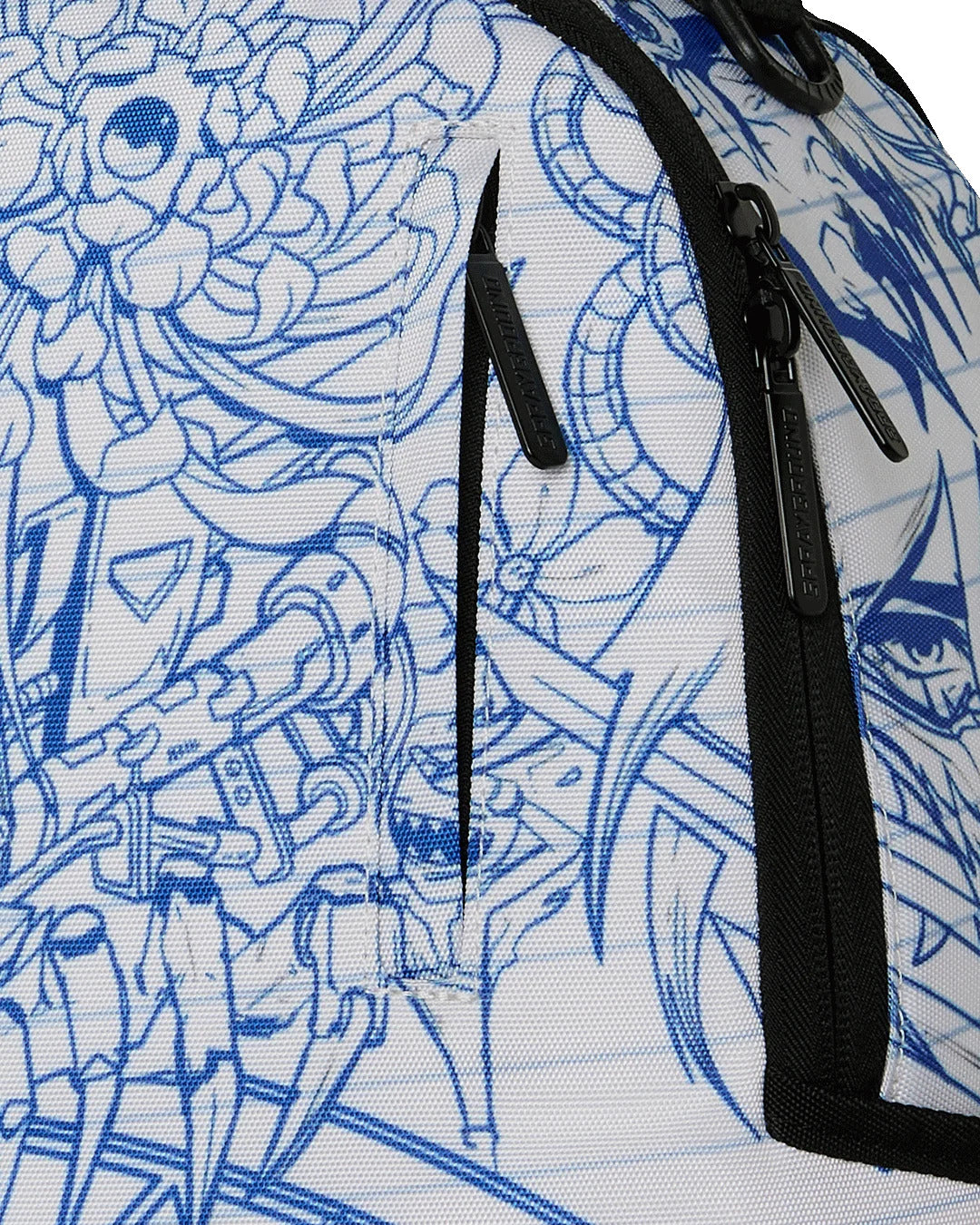 BLUE INK DOODLE BACKPACK